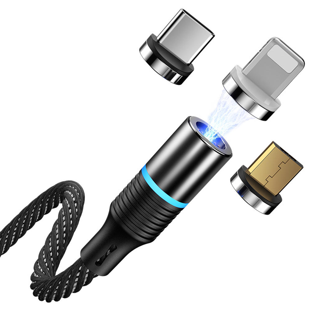 Cafele 3A TypeC Micro USB LED Indicator Snel opladen Datakabel voor Huawei P30 Pro Mate 30 9 Pro 7A 