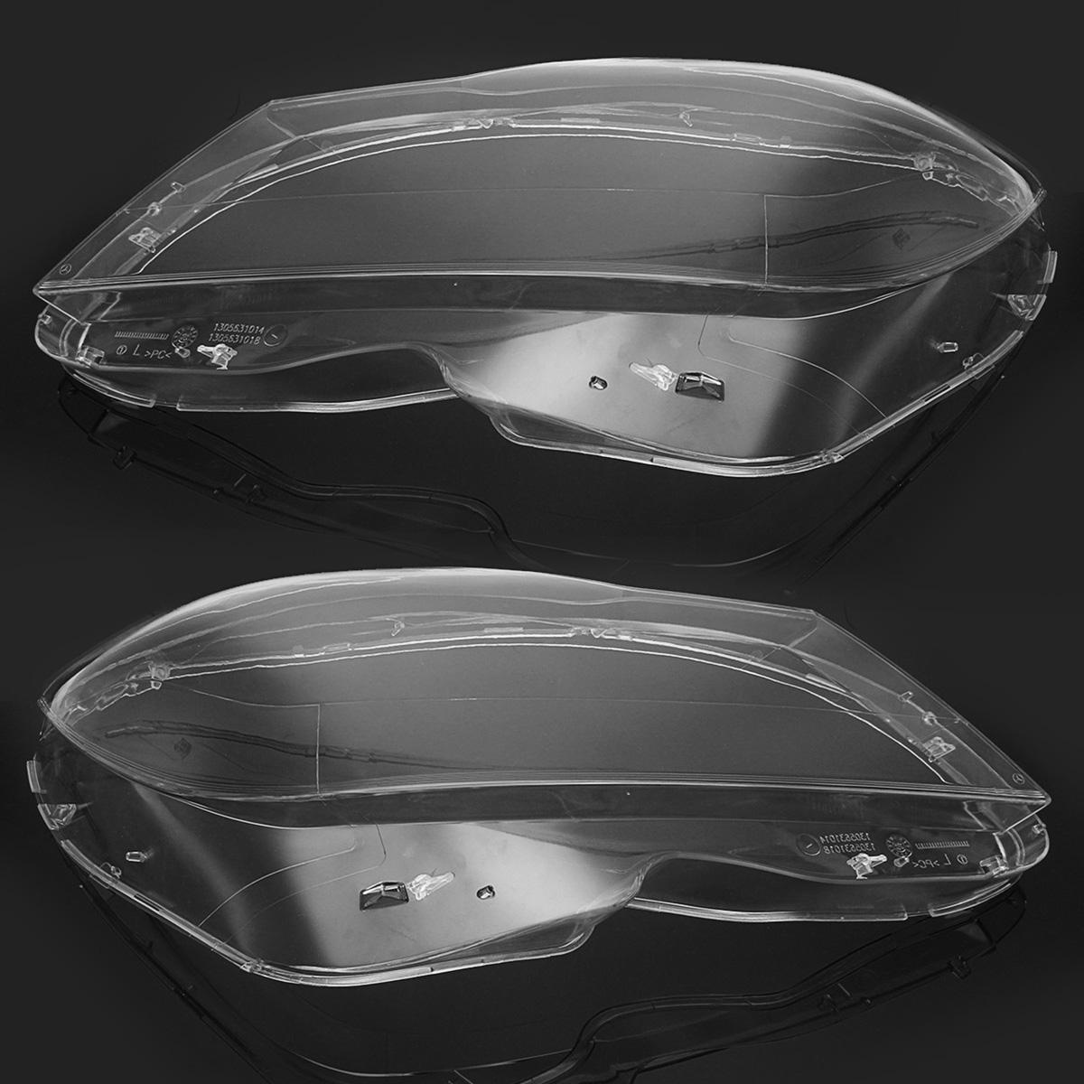 Pair Clear Car Headlight Lens Cover 4769886123 for Mercedes-Benz C-Class W204 Sedan Coupe 2011-2014