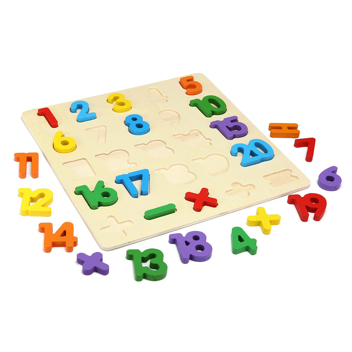 1 Set Houten Puzzel Handgreep Speelgoed Alfabet Letters Nummers Peuter Kinderen Vroeg Leren Speelgoe