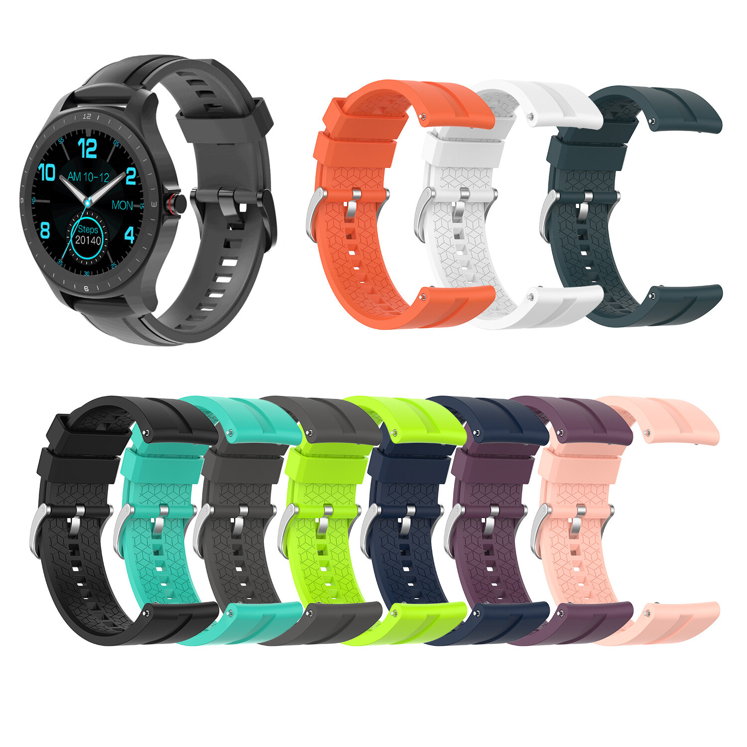 Bakeey 20 mm horlogeband horlogeband vervangen voor BW-HL2 smartwatch