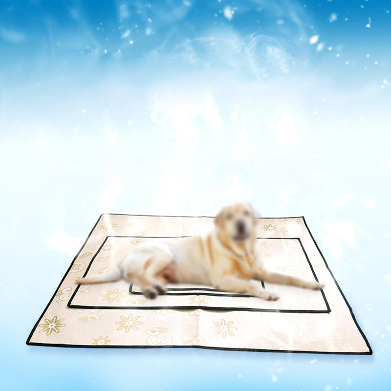 

S/M/L/XL Охлаждающий коврик для домашних животных Ice Silk Summer Собака Кот Тепловая подушка Спящая кровать для щенков
