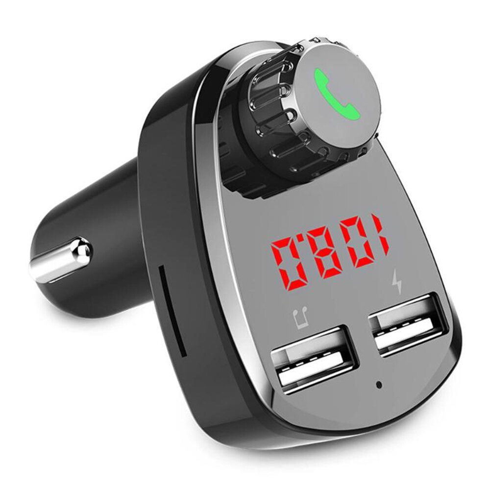 

Bakeey 2.4A Digital Display Bluetooth FM Transmitter Dual USB Car Charger MP3 Player For iPhone X XS Mi9 S10+ Note 10