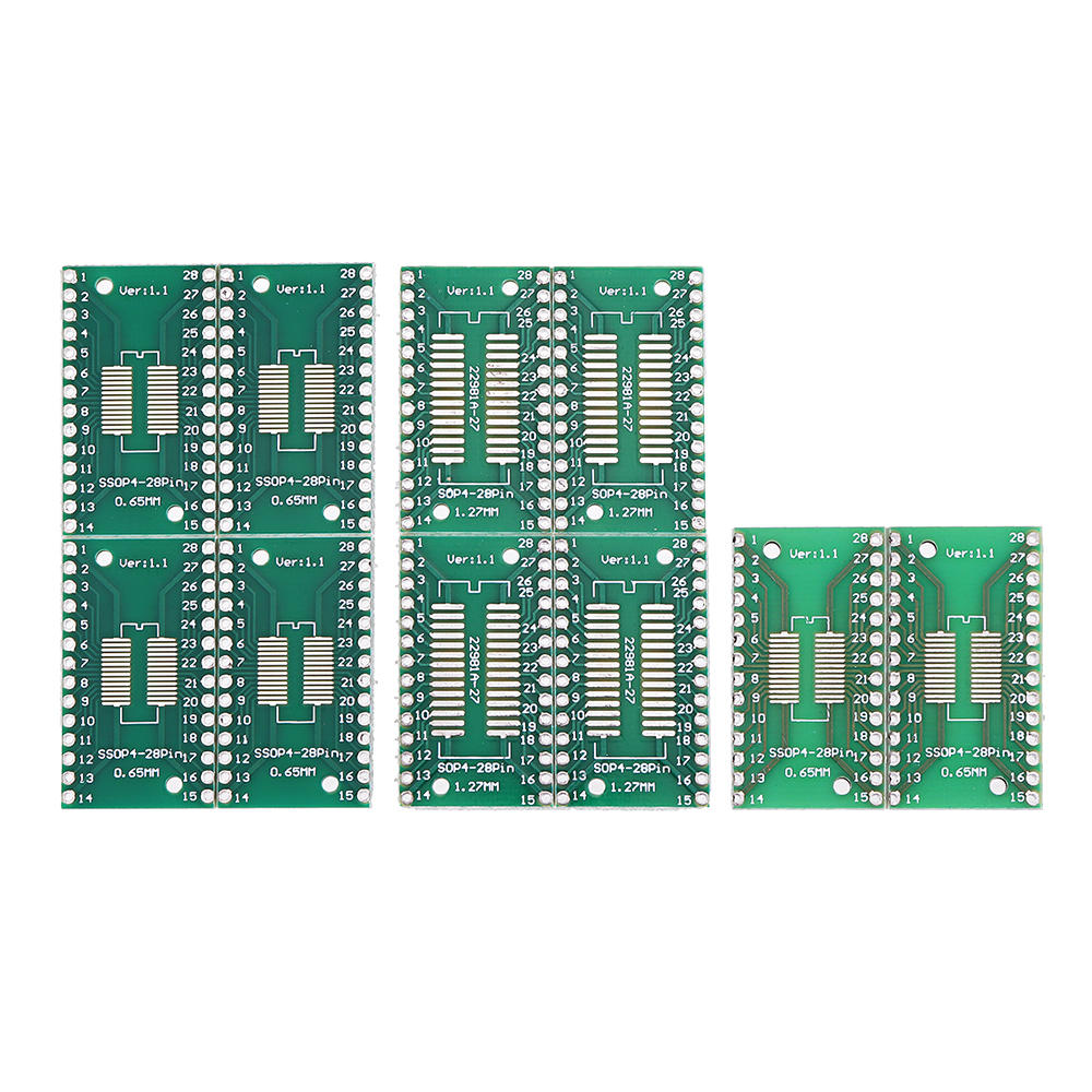 

50pcs TSSOP28 SSOP28 To DIP28 SOP28 Transfer PCB Board DIP Pin Board Pitch Adapter
