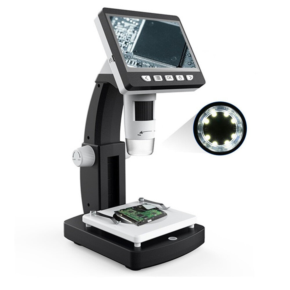 MUSTOOL G710 1000X 4.3 inches HD 1080P Portable Desktop LCD Digital Microscope 2048*1536 Resolution Object Stage Height