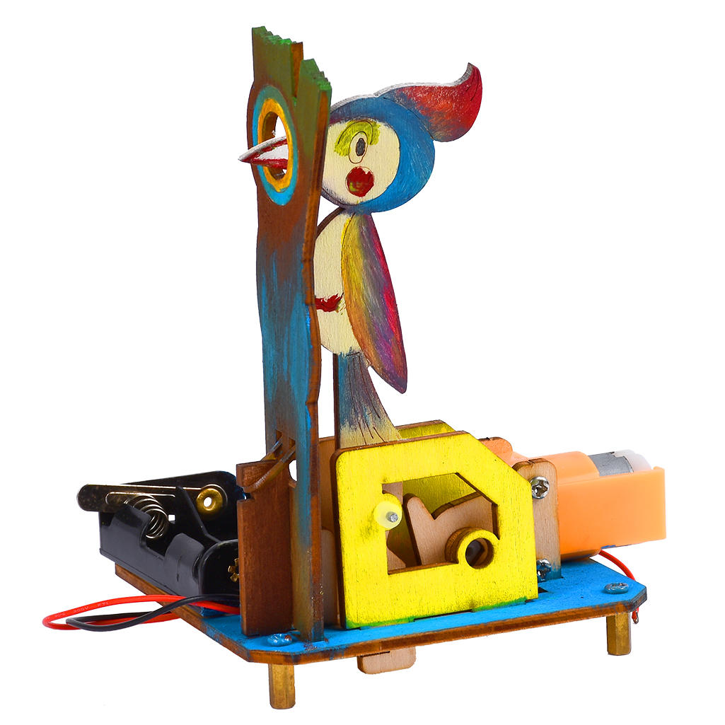 DIY Woodpecker Intelligentie Training Model Blokken Speelgoed
