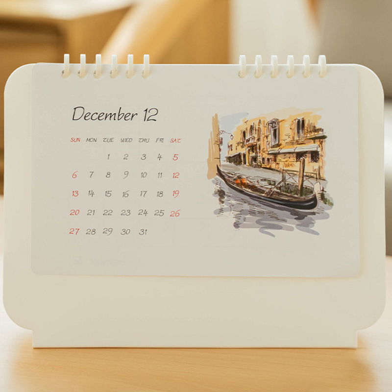 

2020 Creative Desk Calendar Custom Calendar Desktop Stationery Memo Plan Hand Drawn
