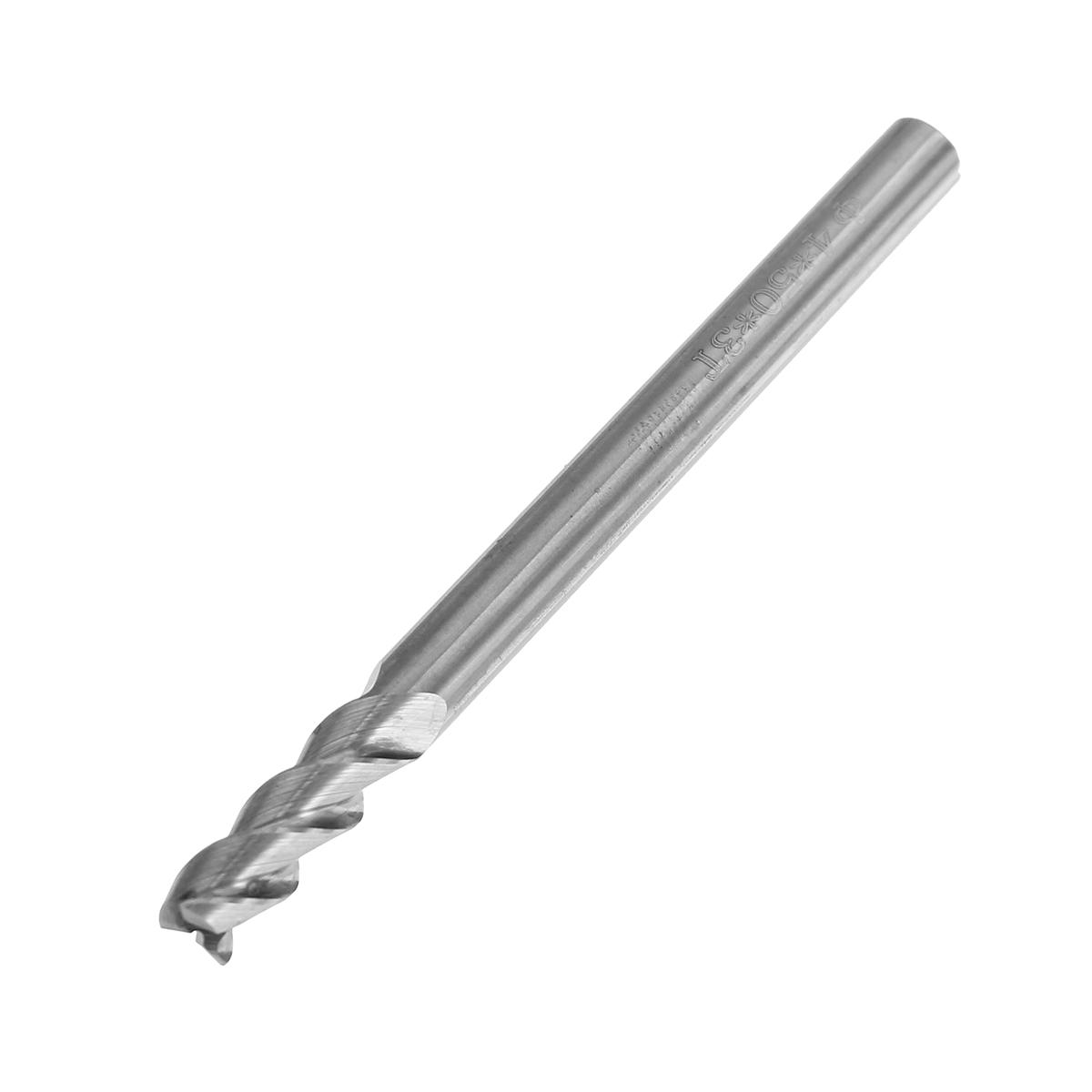 Drillpro 1-4mm 3 Flutes End Mill Cutter 1/1.5/2/2.5/3/4mm HRC55 Tungsten Carbide CNC Milling Tool for Aluminum
