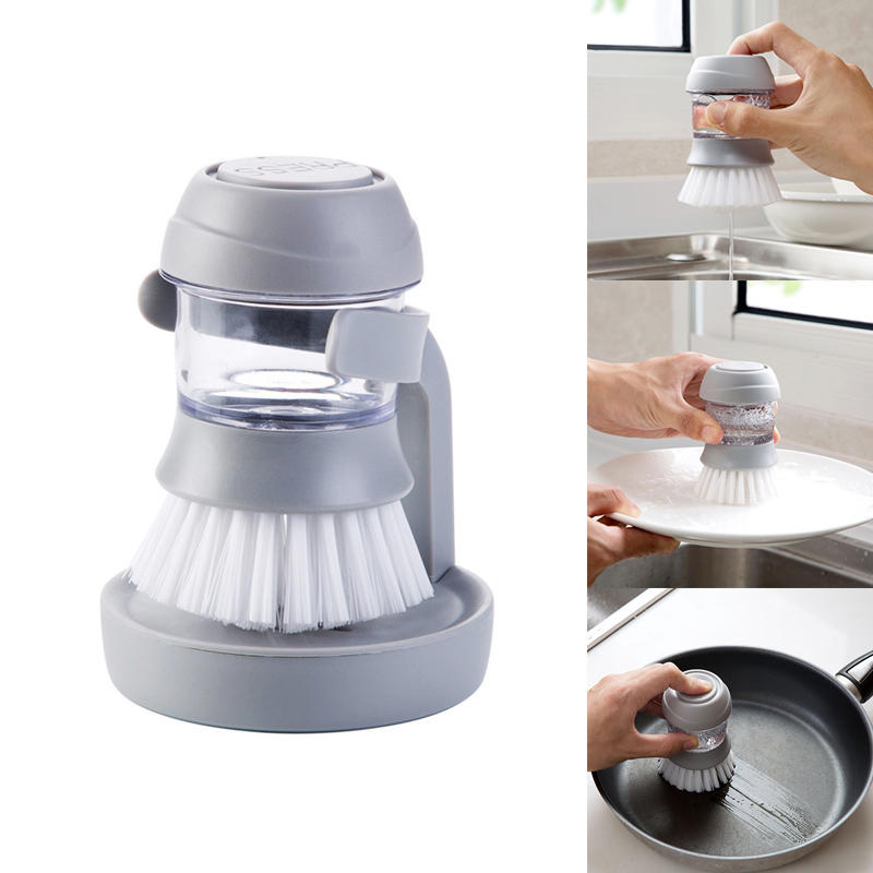 IPRee® Automatyczny płyn do mycia naczyń z pędzlem do czyszczenia garnków, patelni, grilla podczas kempingu lub pikniku.