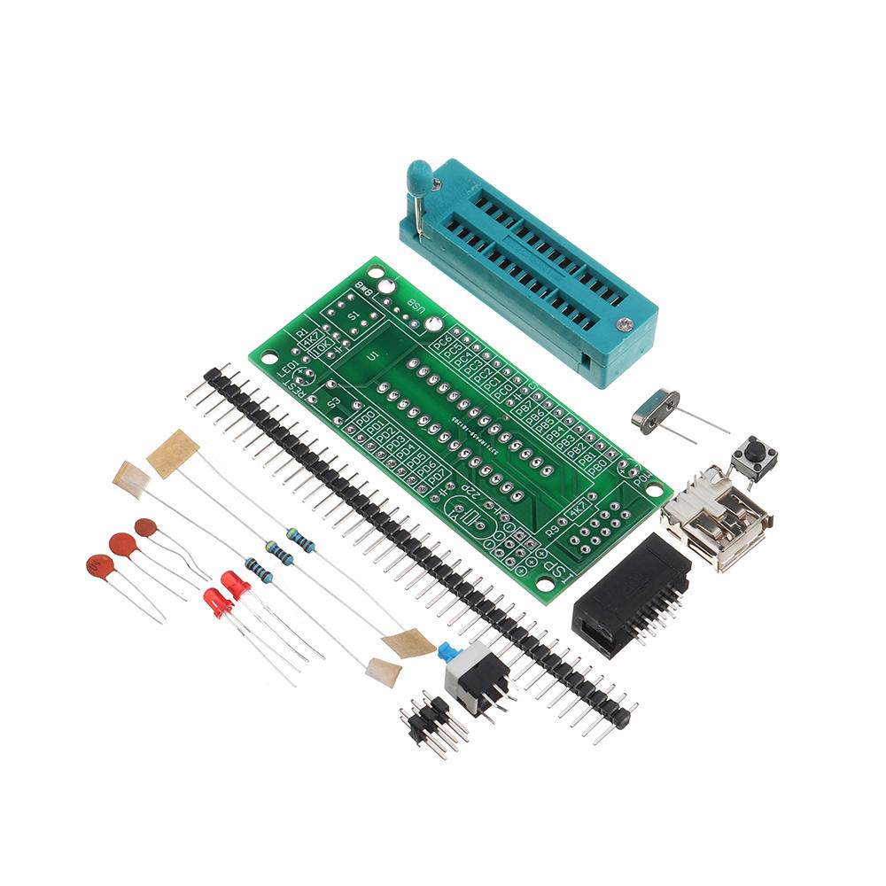 

DIY Kit ATmega8 ATmega48 AVR Minimum System Development Board Kits Miniature Mini Electronic Suite Parts Without Chip