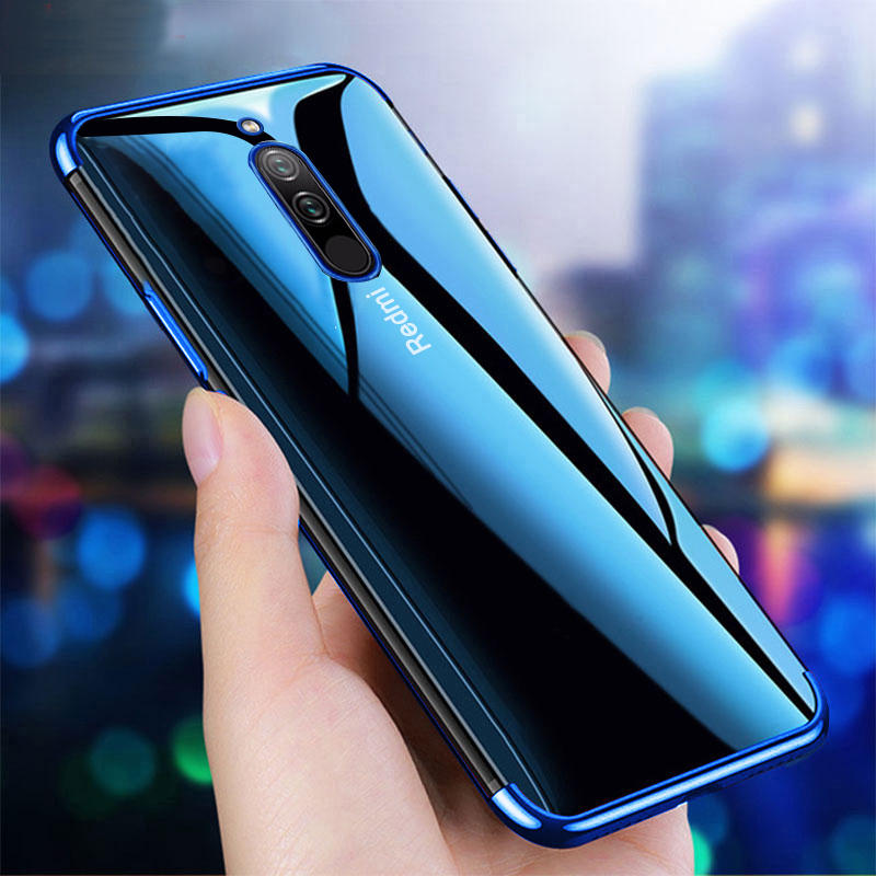 For Xiaomi Redmi 8 Bakeey Luxury Plating Ultra-thin Transparent Shockproof Soft TPU Protective Case 
