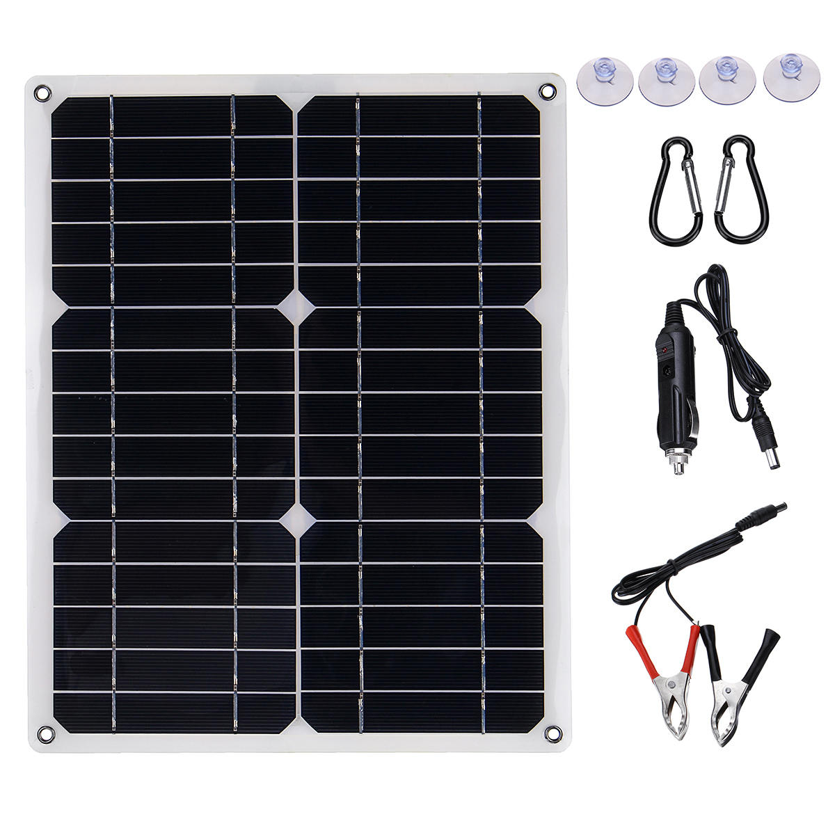 40W 18V Mono Solar Panel Dual 12V/5V DC USB Monocrystaline Flexible Solar Charger For Car RV Boat Battery Charger