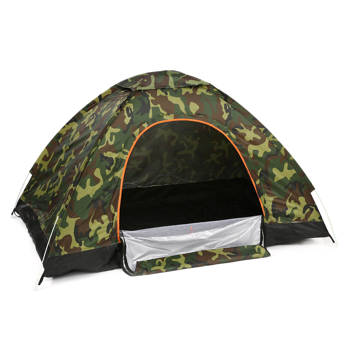Portable Double Porte Tente Pliable 2-3People Tente Entièrement Automatique Camping En Plein Air Randonnée De Voyage Tente Parasol