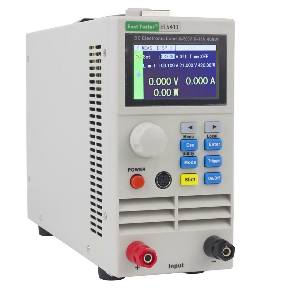 

ET5411 Programmable Professional Battery Tester DC Electronic Load Battery Capacity Tester 400W 500V15A RS485/232 High P