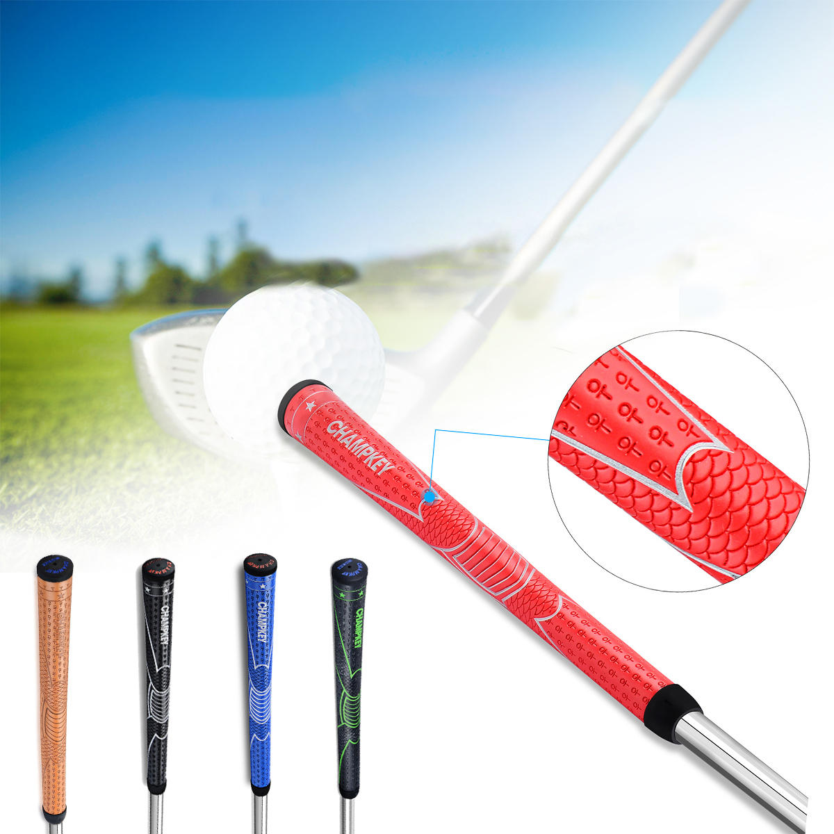 1Pcs Standard PU Leather Golf Putter Grip Shock-Absorption Soft Golf Club Gip