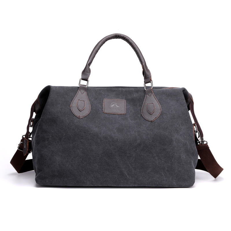 KVKY Canvas Travel Bag Outdoor Men Casual Fashion Handbag Large Capacity Multifunctional Bag
