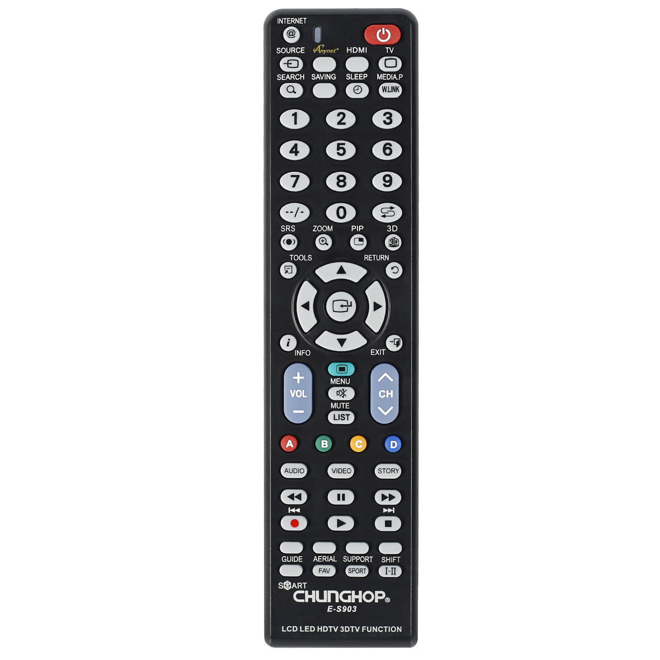 

Chunghop Universal TV Remote Control for Samsung E-S903 LCD LED HDTV
