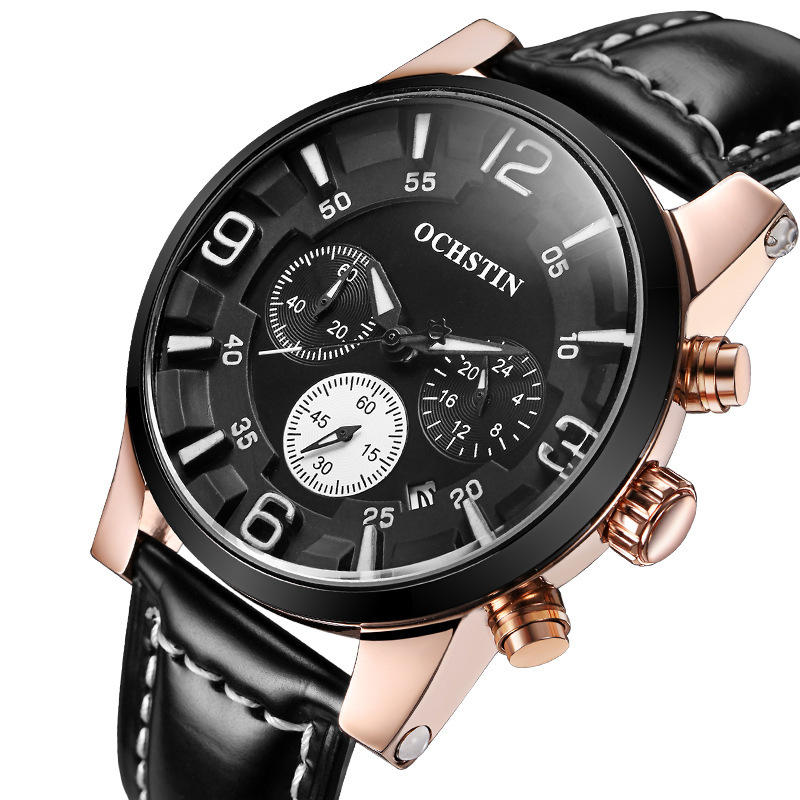 

OCHSTIN GQ052D Multifunction Calendar Men Wrist Watch Business Style Quartz Watch