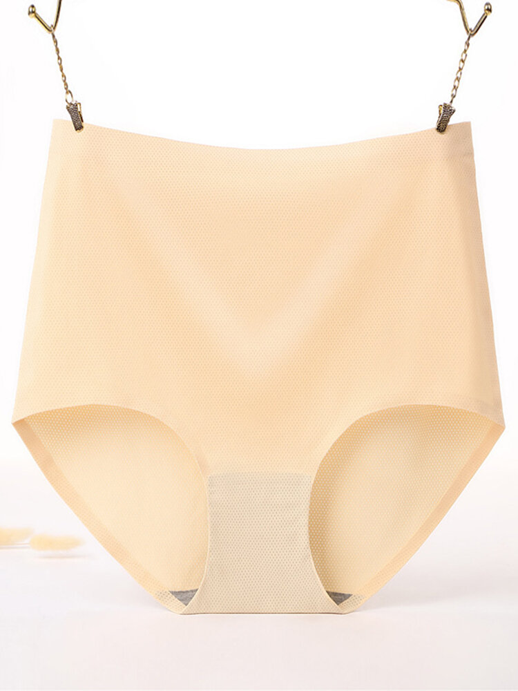 Seamless ice silk high waisted breathable panties Sale - Banggood.com ...
