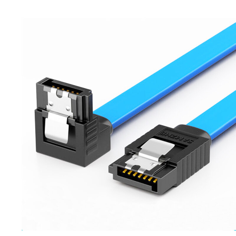 SAMZHE 3UX-05B 6Gbps SATA3.0 Male to Male Straight to Curved / Straight SATA Data Cable