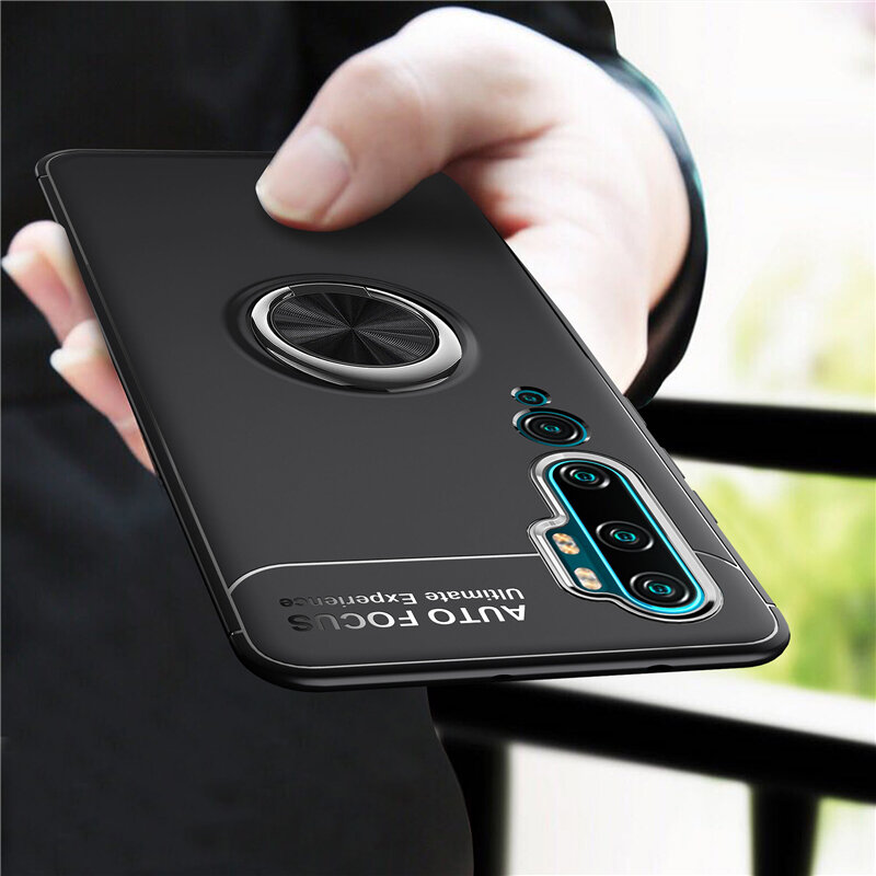 

Bakeey Вращающийся на 360º магнитный держатель кольца Soft TPU Противоударный защитный чехол Чехол для Xiaomi Mi Note 10