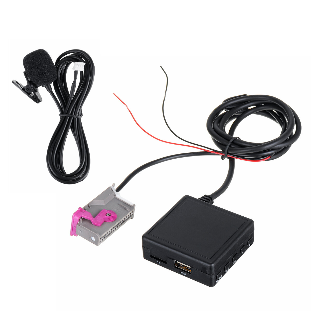 AUX-audiokabeladapter TF USB met Bluetooth-microfoon voor Audi A3 A4 A6 TT R8 A8 voor Lamborghini vo