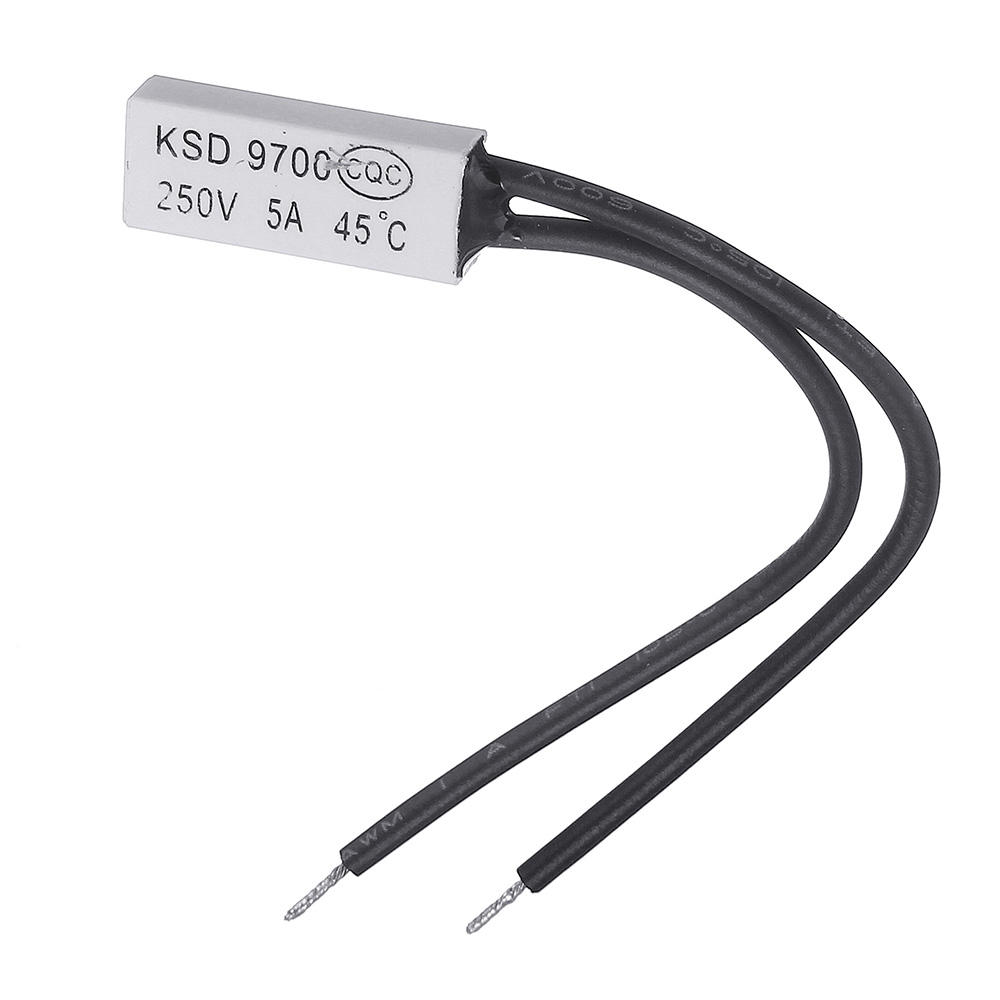 3pcs Normal Open KSD9700 250V 5A 45 Plastic Thermostatic Temperature Sensor Switch NO