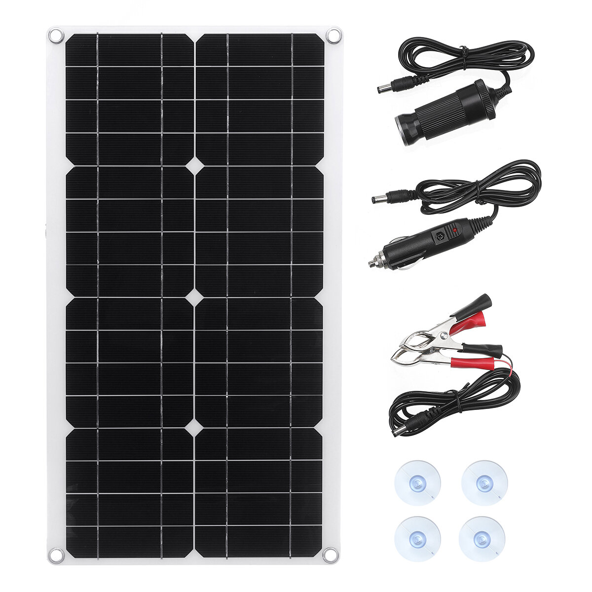 30W 5.5V Monocrystaline Solar Panel Kit USB Waterproof Flexible Solar Charger Controller For RV Car Boat
