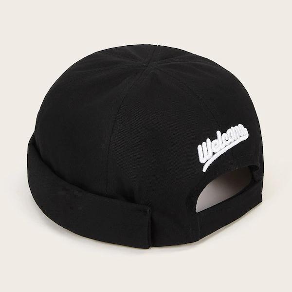 Unisex Street Hipsters Hip Hop Hat Letters Embroidered Land Cap Casual Melon Cap Brimless Hats