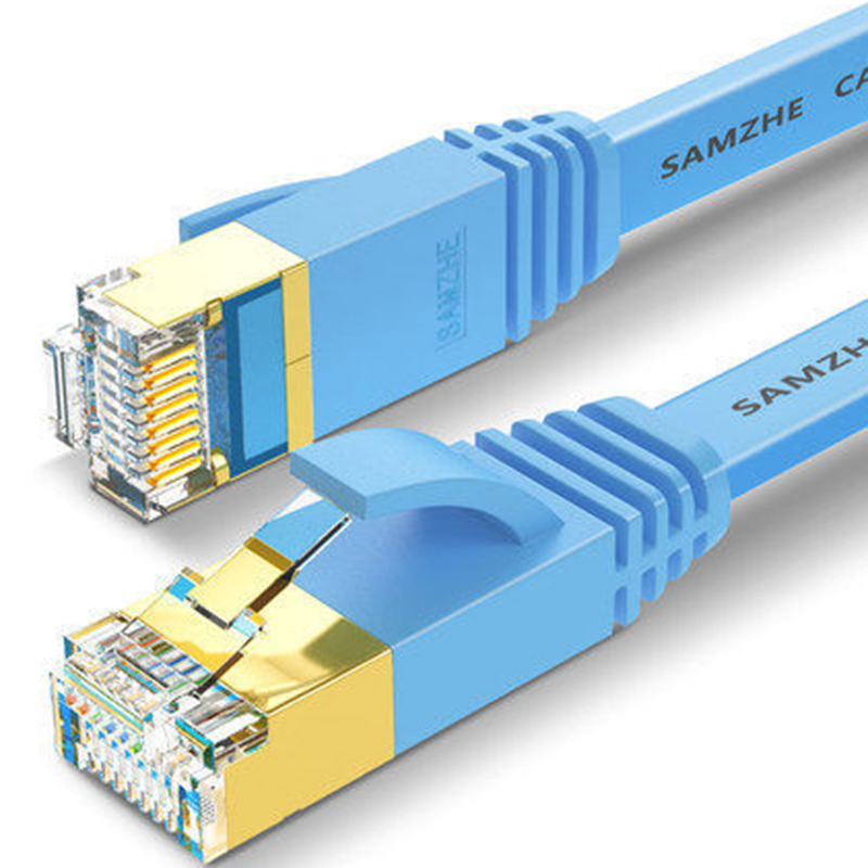 

SAMZHE 2m / 5m /10m Networking Cable RJ45 Cat 7 Ethernet Cable Patch Cord 10Gbps LAN Networking Cable