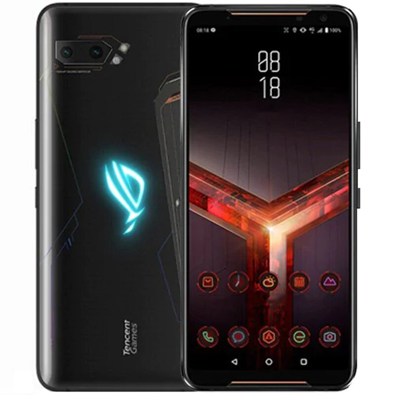 ASUS ROG Phone 2 6.59 Inch FHD+ 6000mAh Android 9.0 NFC 48MP + 13MP Rear Camera 12GB RAM 512GB ROM USF 3.0 Snapdragon 855 Plus Octa Core 2.96GHz 4G Gaming Smartphone