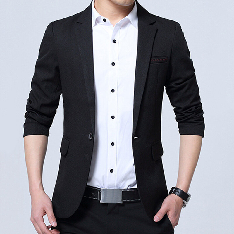 Business stylish slim fit blazers Sale - Banggood.com