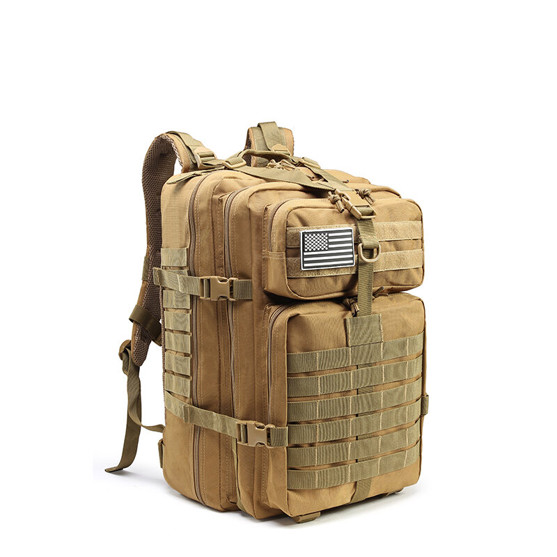45L Tactical Army Military 3D Molle Assault Rucksack Backpack Outdoor Hiking Camping Traveling Bag