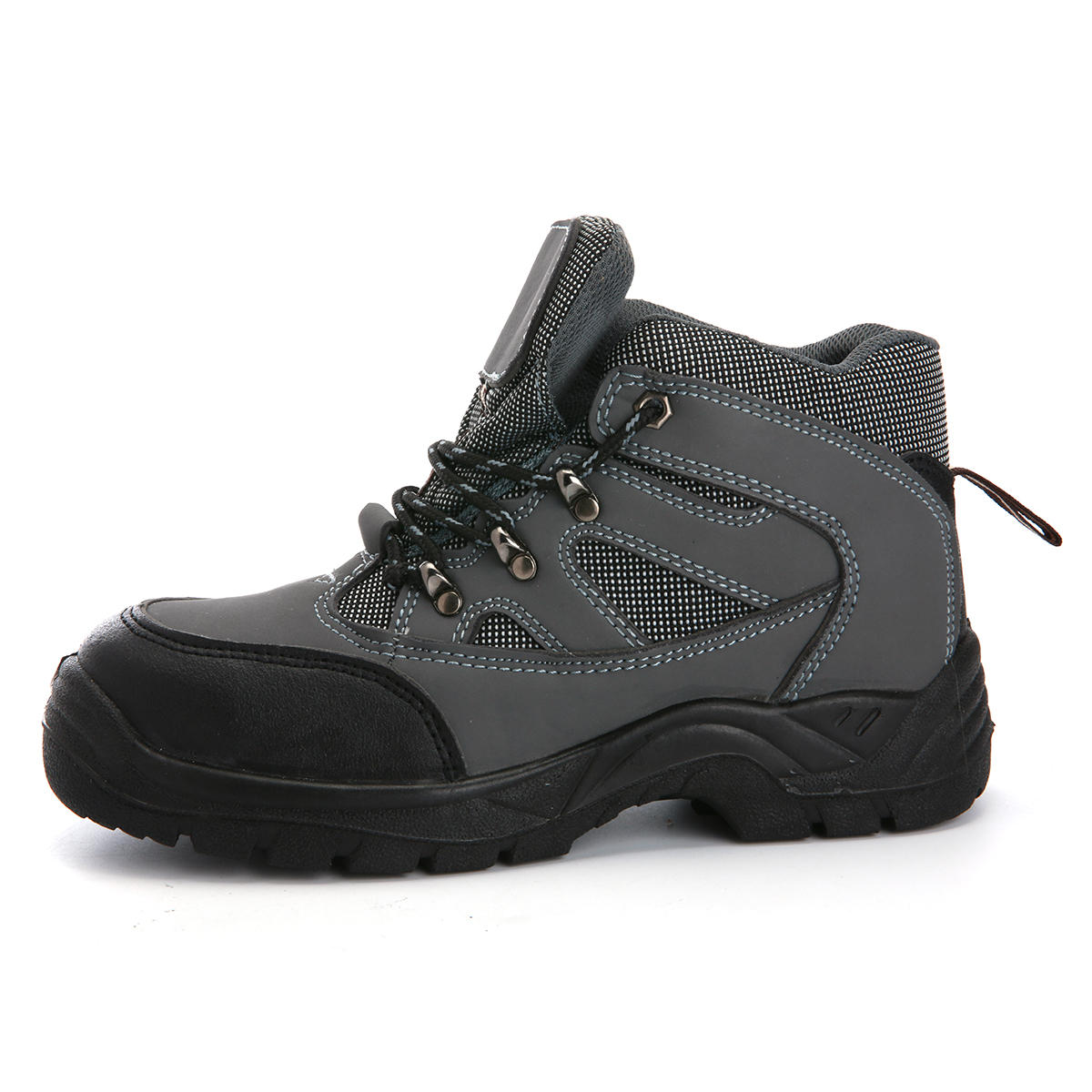TENGOO Zapatos de seguridad con punta de acero para hombres Zapatillas de trabajo Zapatillas antideslizantes Respirables Escalada Escalada Zapatillas para correr 