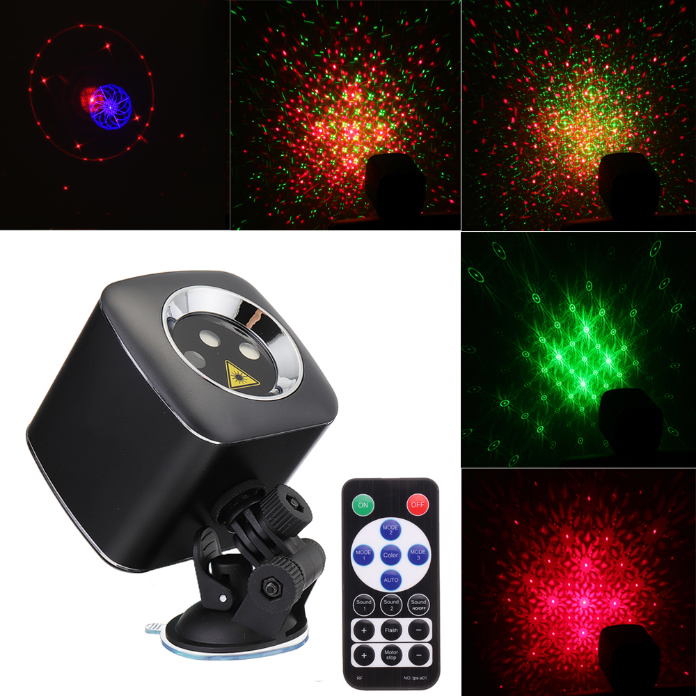 Mini 32 Patterns RGB LED Stage Lighting Effect Portable USB Light Projector for Wedding Birthday DJ Disco Party