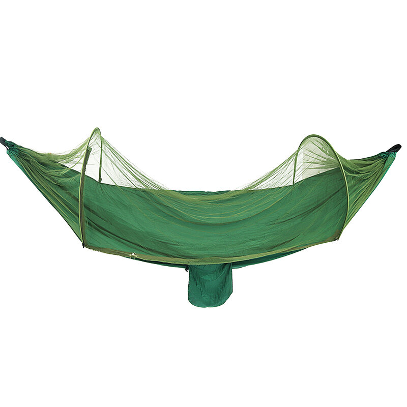 Outdoor Camping Hammock 2 Person 210T Nylon Hanging Swing Bed Mosquito Net Max Load 200kg For Camping Travel