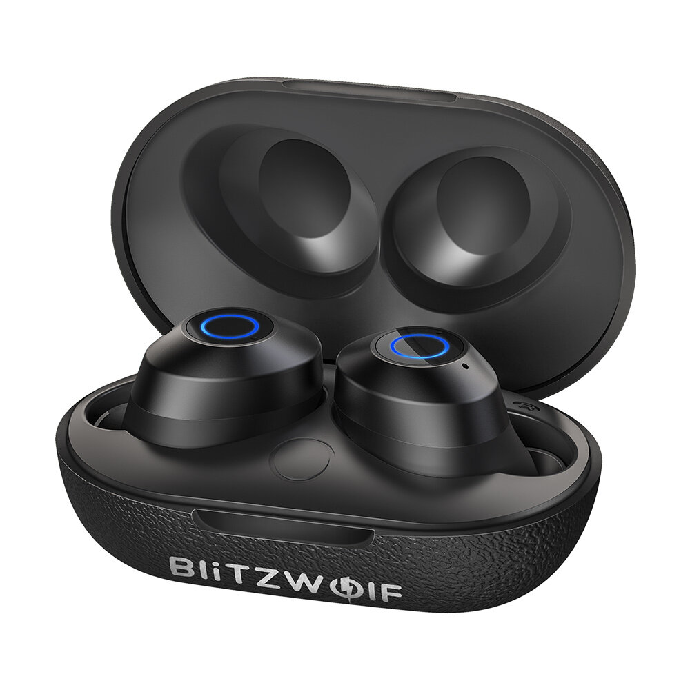 

BlitzWolf® BW-FYE5 TWS bluetooth V5.0 Earphone Mini True Wireless Bilateral Call Stereo Headphone with Charging Box - Bl