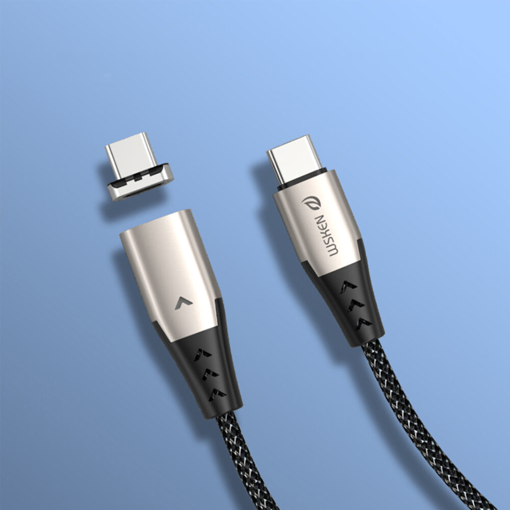 

Wsken 5A 100W PD Magnetic Type C to Type C Fast Charging Data Cable For Huawei P30 Pro Mate 30 5G Mi9 9Pro 5G S10+ Note