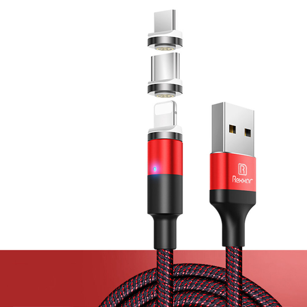 

Marjay 3A Type C Micro USB Magnetic LED Indicator Fast Charging Data Cable For Huawei P30 Pro Mate 30 Xiaomi Mi9 9Pro S1
