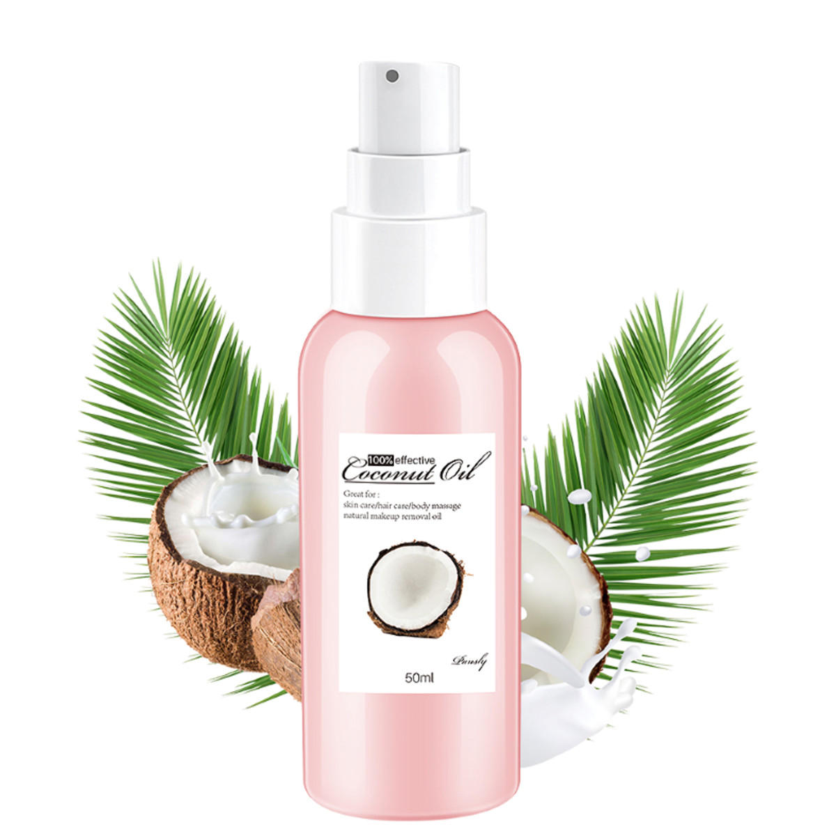 50ml Natural Organic Coconut Oil Body Face Makeup Remover Massage Relaxation Oil