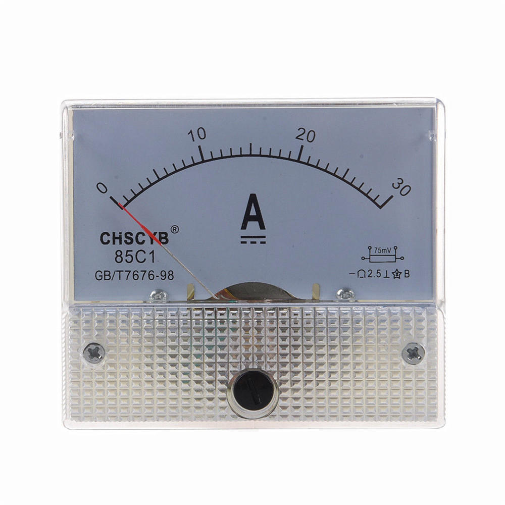 5 stks TS-0421 85C1-DC30A DC stroommeter paneel draagbare 0-30A amp?remeter duurzaam analoge amp?rem