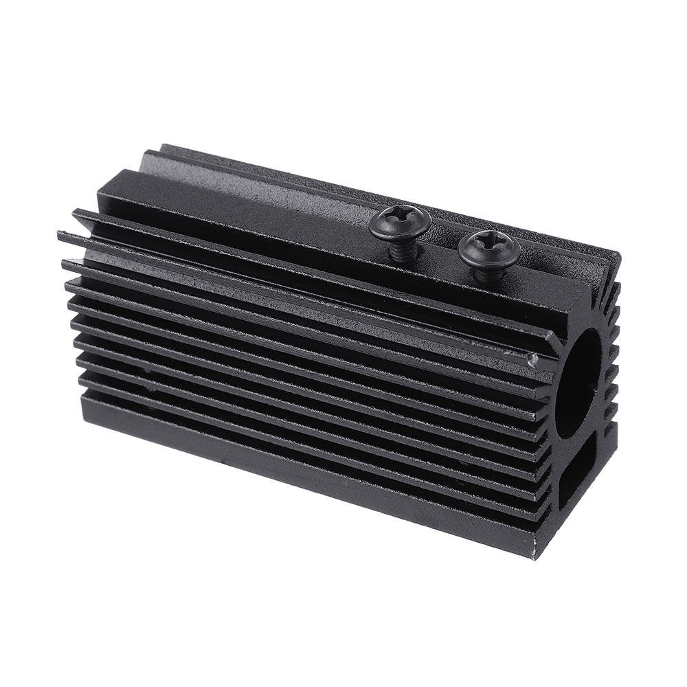 58x22x27mm Zwart 12 mm aluminium koellichaam Groef Vaste radiator Koeling koellichaam voor 12 mm las
