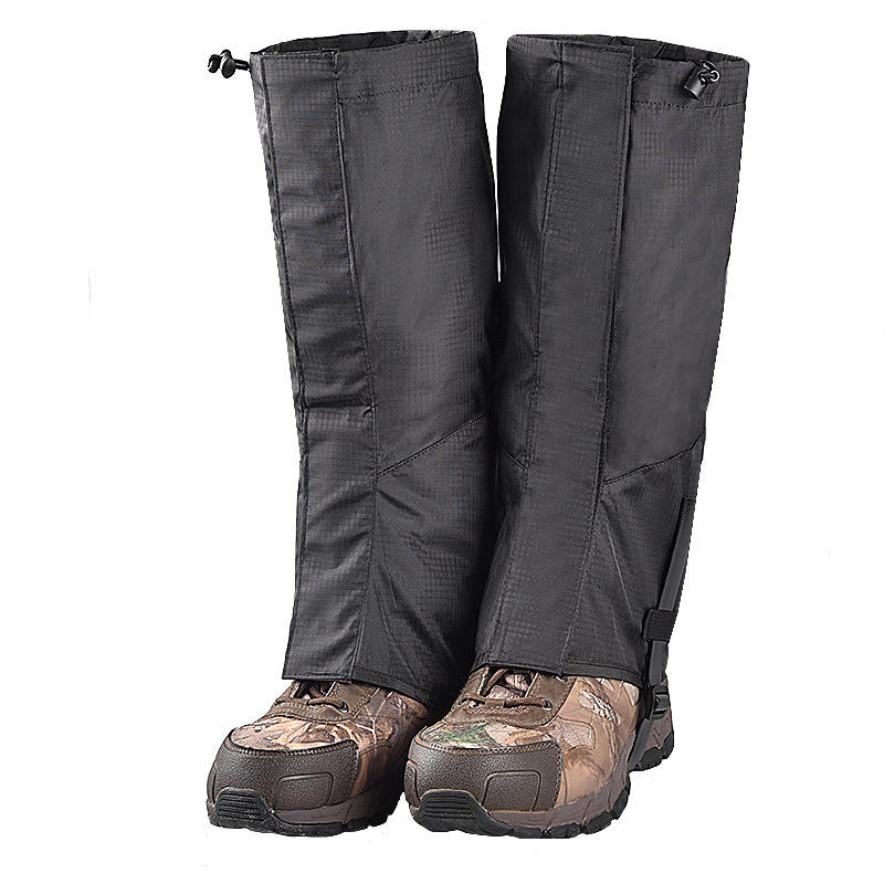 Paño Oxford Impermeable Cubiertas de zapatos al aire libre Polainas de escalada Protector de piernas cálido con nieve