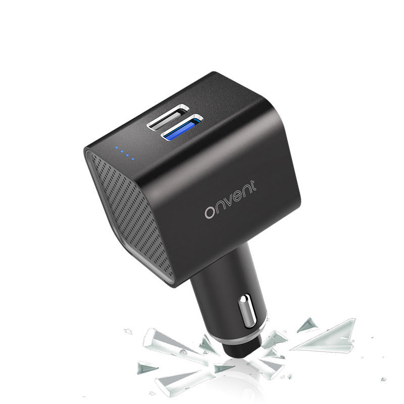 

QC3.0 Fast Car Charger Air Purifier Vehicle Air Ionizer Negative Ion Ozone Ozonizer Odor Eliminator USB