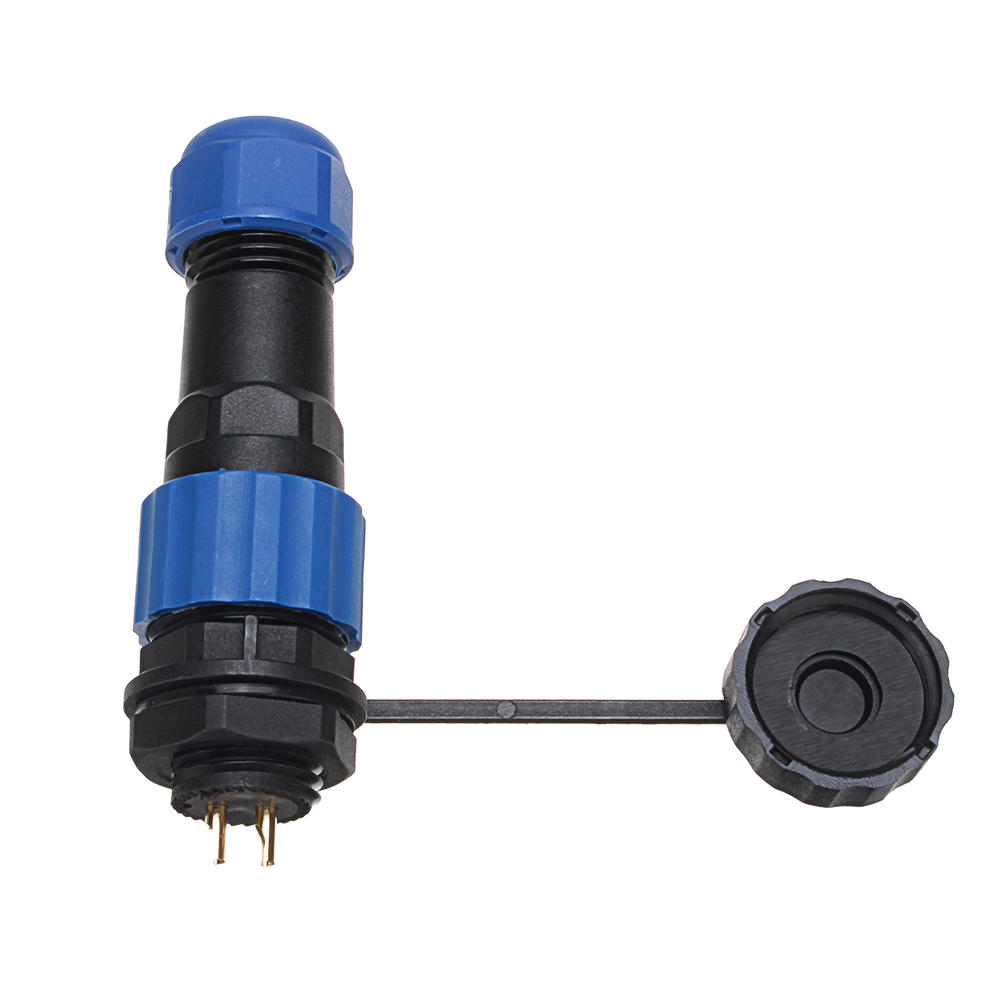 10 stks SP16 IP68 Waterdichte Connector Mannelijke Plug & Vrouwelijke Socket 2 Pin Panel Mount Draad