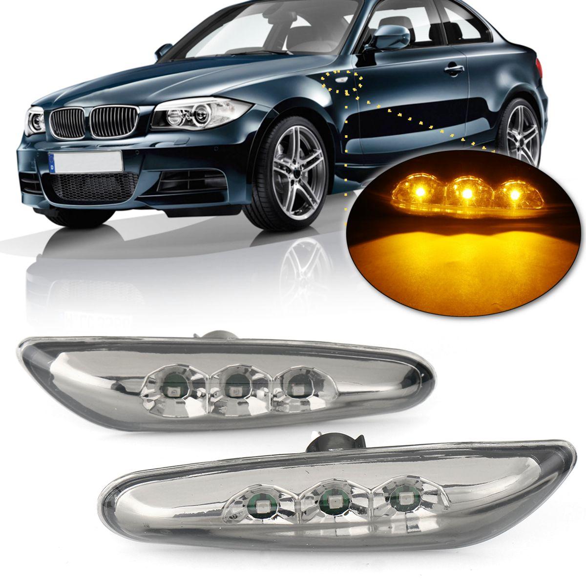 BMW M LED Black Side Marker Lights Turn Signals E82 E88 E60 E61 E90 E91 E92 E93
