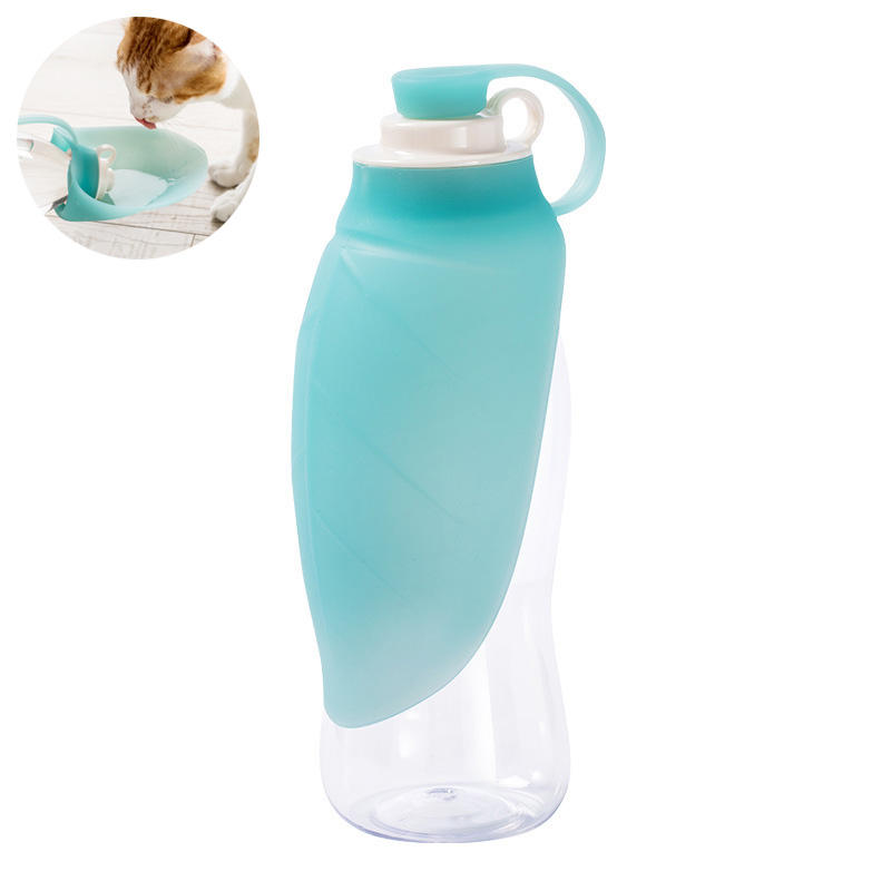 

Jordan & Judy 560 мл Портативная бутылка для воды для домашних животных Силиконовый Лист Pet Собака Чаша для бутылочек