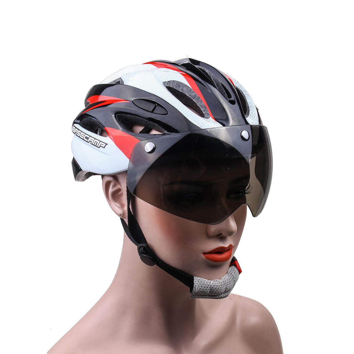 bike helmet with shield