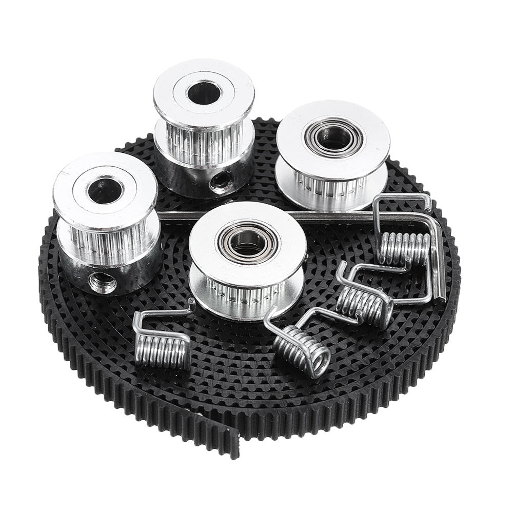 

2M/5M GT2-6 Open Synchronous Timing Belt+ 20 Teeth Timing Pulley + Idler+ Wrench Spring Kit for Prusa I3 3D Printer
