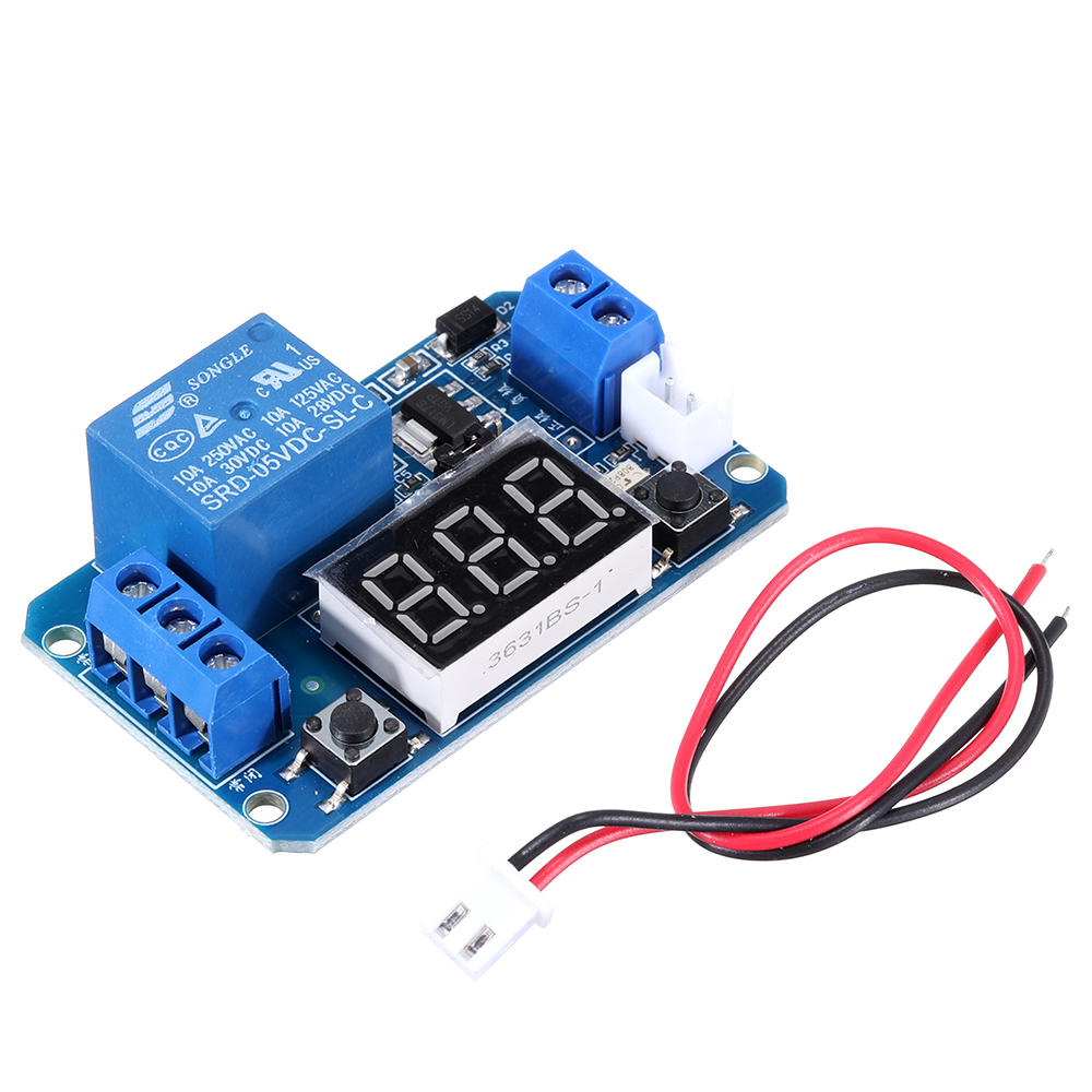 

5V Trigger Time Delay Relay Module with LED Digital Display0-999s 0-999min 0-999H Work-delay/Delay-work