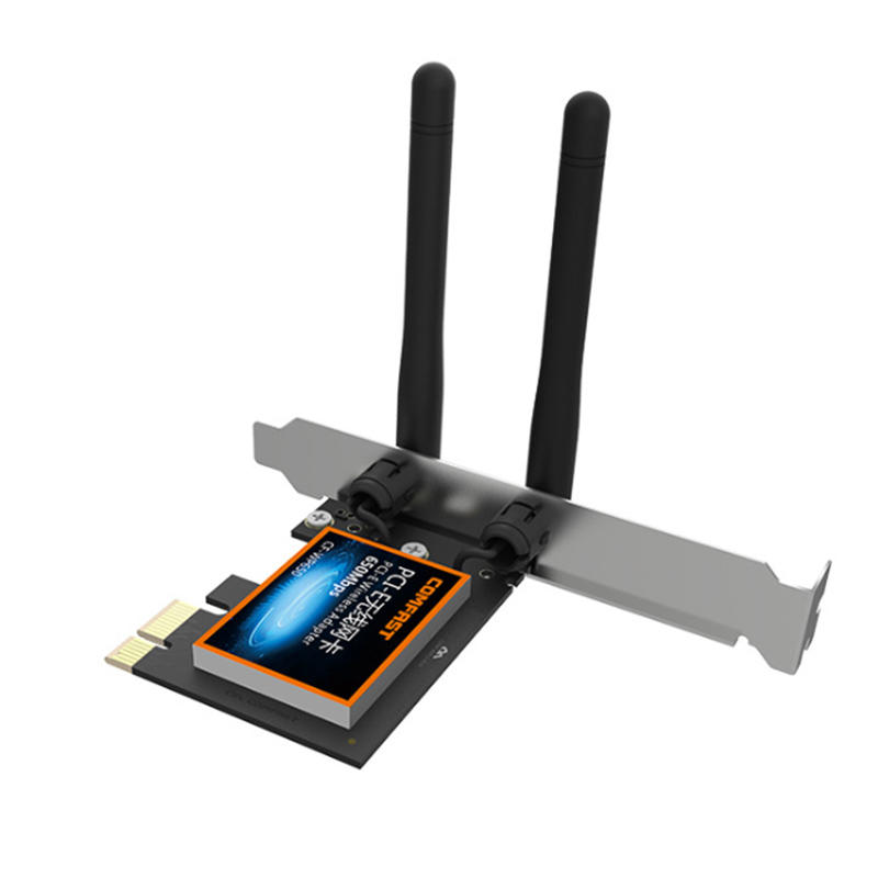 COMFAST CF-WP650 650 Mbps 2,4 GHz 5,8 GHz PCIE WiFi Draadloze netwerkadapter LAN-kaart
